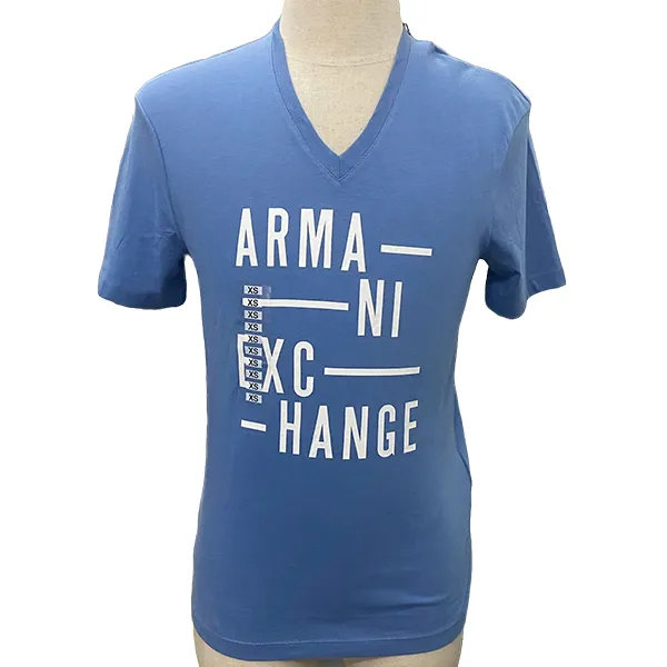 Áo Phông Nam Armani Exchange Tshirt 7VZTSH ZJH4Z GD03 Màu Xanh Dương Size XS