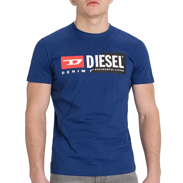 Áo Phông Nam Diesel T-DIEGO-CUTYT-SHIRT-GA04 Tshirt Màu Xanh Dương Size L - Thời trang - Vua Hàng Hiệu