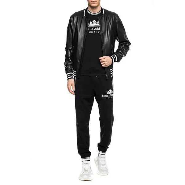 Áo Phông Nam Dolce & Gabbana D&G Black Logo Printed TShirt G8IR4T FU7EQ Màu Đen Size 46 - Thời trang - Vua Hàng Hiệu
