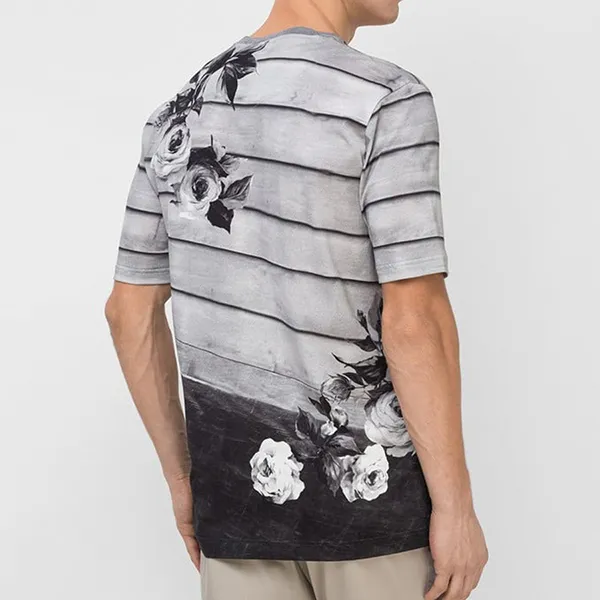 Áo Phông Nam Dolce & Gabbana D&G Charcoal T-Shirt G8GW5T Màu Đen Xám Size 44