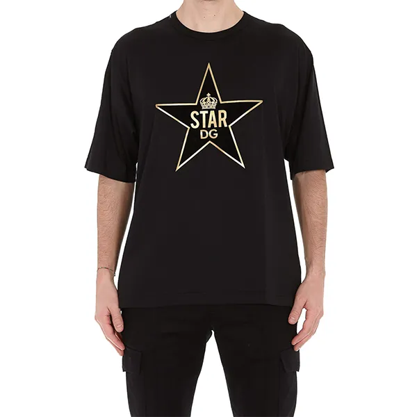 Áo Phông Nam Dolce & Gabbana D&G Star DG Tshirt Form To Màu Đen Size XS - Thời trang - Vua Hàng Hiệu