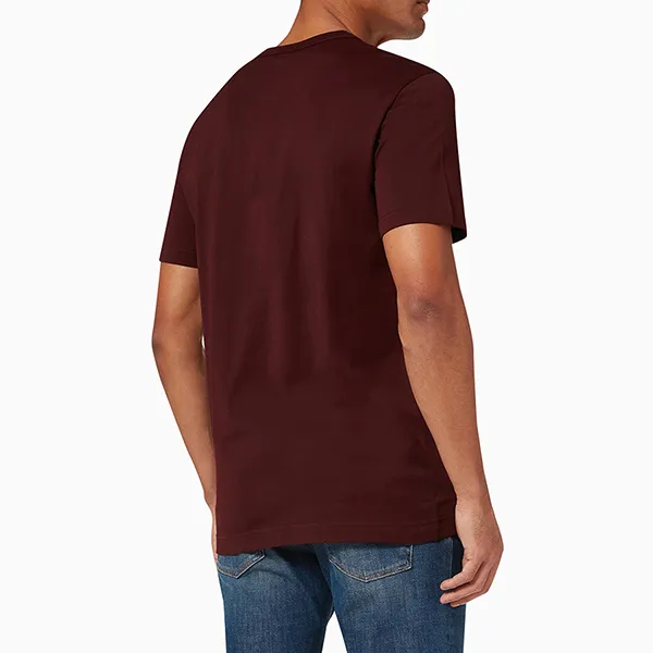 Áo Phông Nam Dolce & Gabbana D&G With Heraldic Patch In Cotton G8KBA2 Tshirt Màu Đỏ Mận Size 44