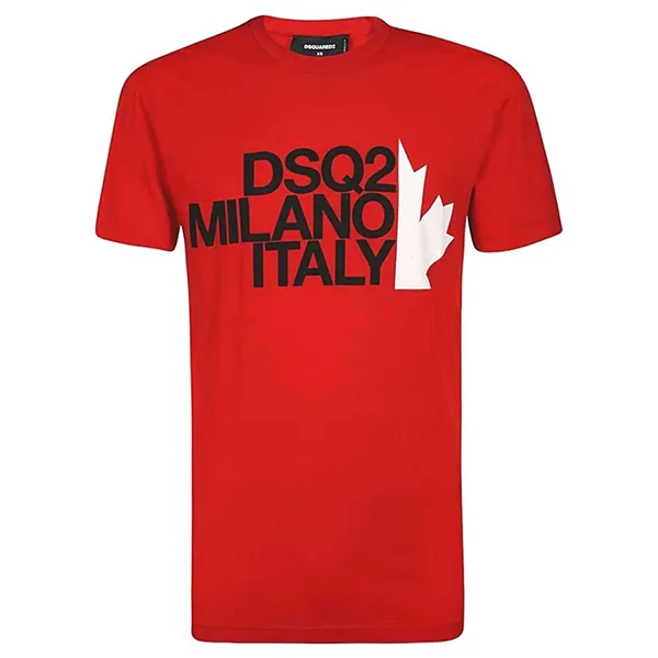 Áo Phông Nam Dsquared2 Milano Italy S74GD0730 Tshirt Màu Đỏ Size S - Thời trang - Vua Hàng Hiệu