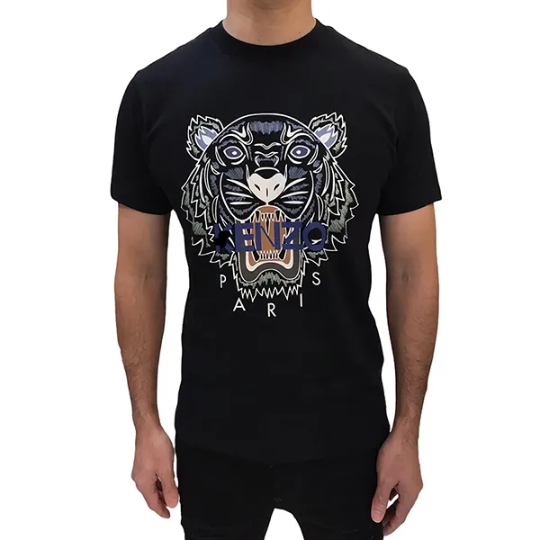 Áo Phông Nam Kenzo Paris Tiger 4YL99 TShirt Màu Đen Size S