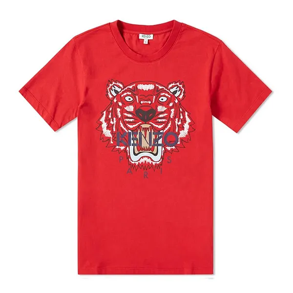 Áo Phông Nam Kenzo Tiger Print Tshirt 5TS0504 186 Màu Đỏ Size XS