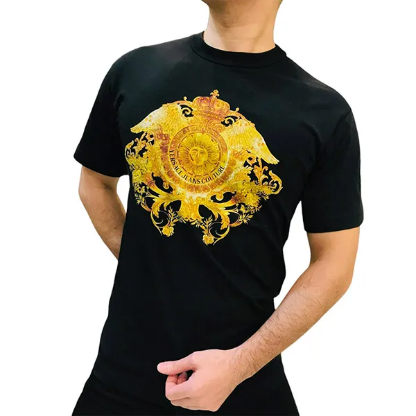 Áo Phông Nam Versace Jeans Courture Black Tshirt B3GWA740 Màu Đen Size XS - Thời trang - Vua Hàng Hiệu