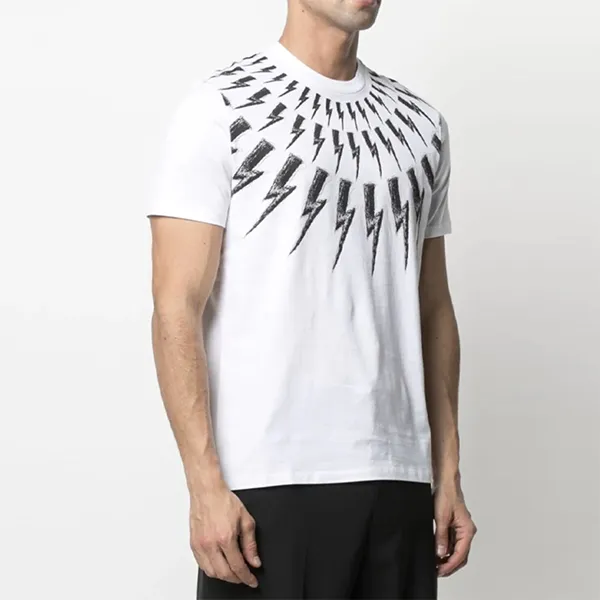 Áo Phông Nam Neil Barrett Tshirt PBJT883S-Q516S526 Màu Trắng Size M - Thời trang - Vua Hàng Hiệu