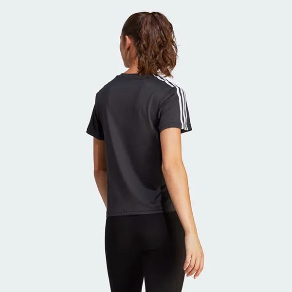 Áo Phông Thể Thao Nữ Adidas Train Essentials Aeroready 3-Stripes Tshirt IC5039 Màu Đen Size XS