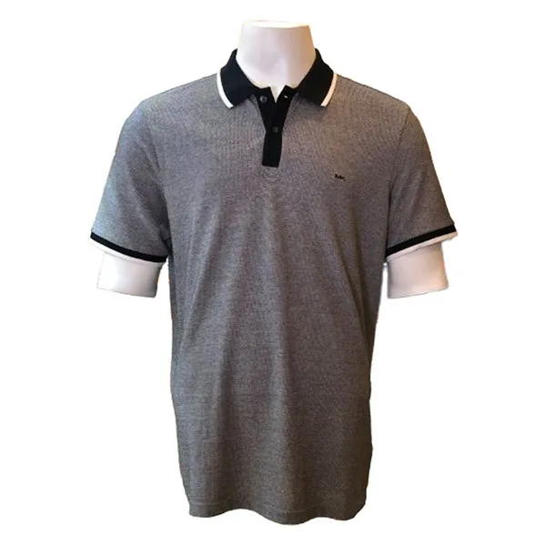 Áo Polo Michael Kors MK KS2509Z5FH Màu Đen Xám Size L