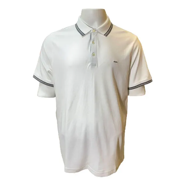 Áo Polo Michael Kors MK Viền Đen Màu Trắng Size L