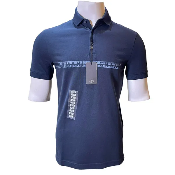 Áo Polo Nam Armani Exchange 7VZFGA ZJ81Z - New - GC03 Màu Xanh Đen Size XS