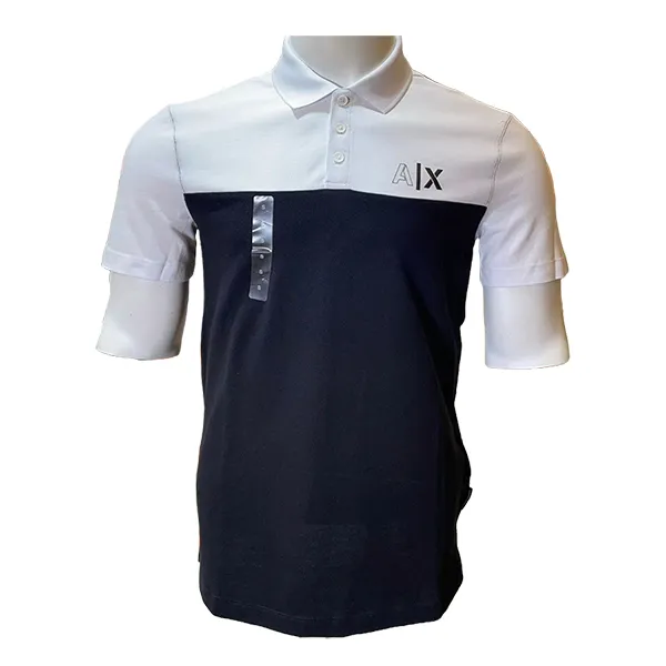 Áo Polo Nam Armani Exchange Polo Shirt 6KZFCD ZJM5Z GE03 Màu Trắng Đen Size L