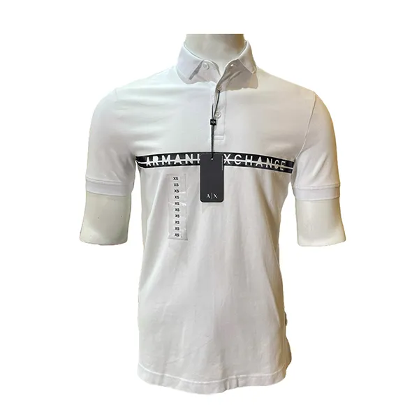 Áo Polo Nam Armani Exchange Polo Shirt 7VZFGA ZJ81Z GC03 Màu Trắng Size XXL