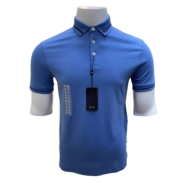 Áo Polo Nam Armani Exchange Polo Shirt 8NZFFL ZJ5DZ Màu Xanh Blue Size XS - Thời trang - Vua Hàng Hiệu