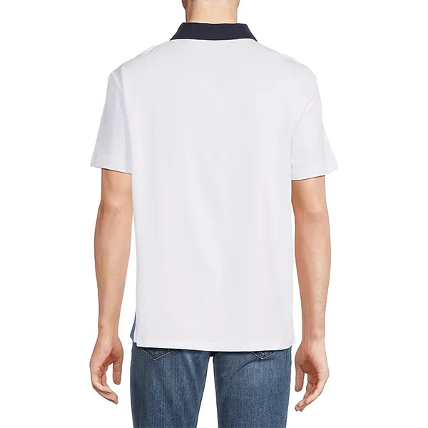 Áo Polo Nam Calvin Klein CK Coloblock SP40590010 GC05 Màu Trắng Phối Xanh Size S