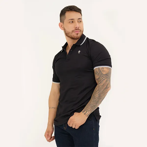 Áo Polo Nam Karl Lagerfeld Polo Shirt LM2K4047 GB03 Màu Đen Size L