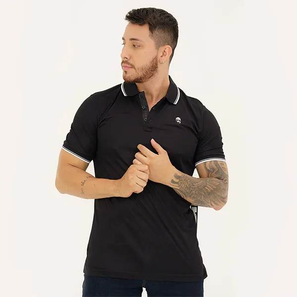 Áo Polo Nam Karl Lagerfeld Polo Shirt LM2K4047 GB03 Màu Đen Size L