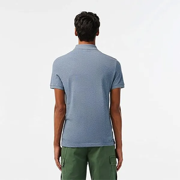 Áo Polo Nam Lacoste Slim Fit Bleu Indigo Clair PH4012 1GF Màu Xanh Size 2