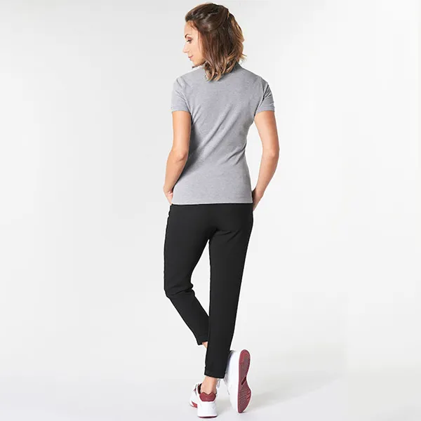 Áo Polo Nữ Lacoste Women's Slim Fit Stretch Cotton Piqué PF7845 72G Màu Xám Size 34