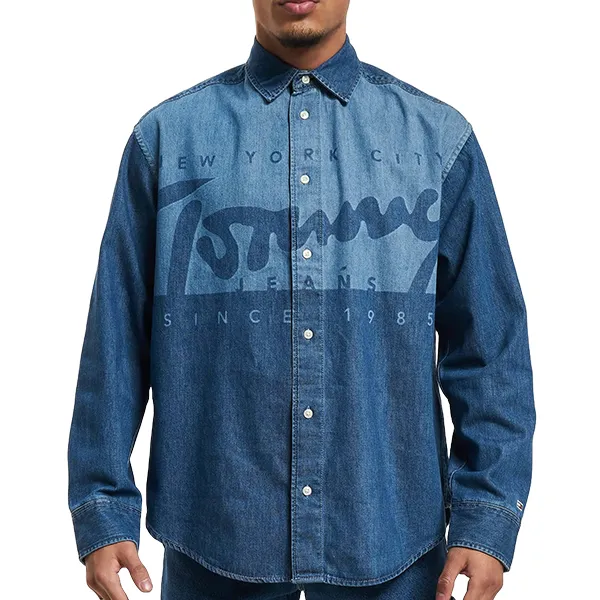 Áo Sơ Mi Bò Nam Tommy Hilfiger Jean 78j8886400 Màu Xanh Size XS - Thời trang - Vua Hàng Hiệu