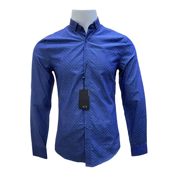 Áo Sơ Mi Nam Armani Exchange 7VZC63 ZNZFZ Màu Xanh Blue Size XS - Thời trang - Vua Hàng Hiệu