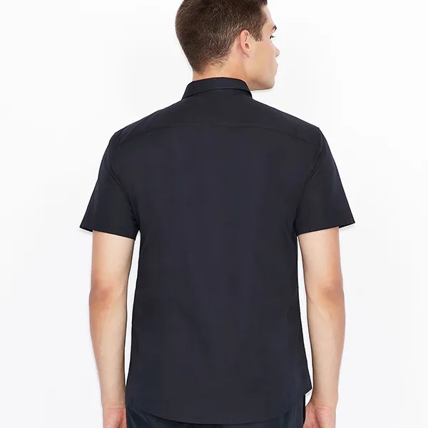 Áo Sơ Mi Nam Armani Exchange Shirt 6HZC03 ZNEAZ GE03 Màu Xanh Đen Size S