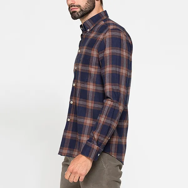 Áo Sơ Mi Nam Carrera Jeans Yarn-Dyed Fantasy Shirt 213B1220A_C65 Màu Xanh/Cam Size L - Thời trang - Vua Hàng Hiệu