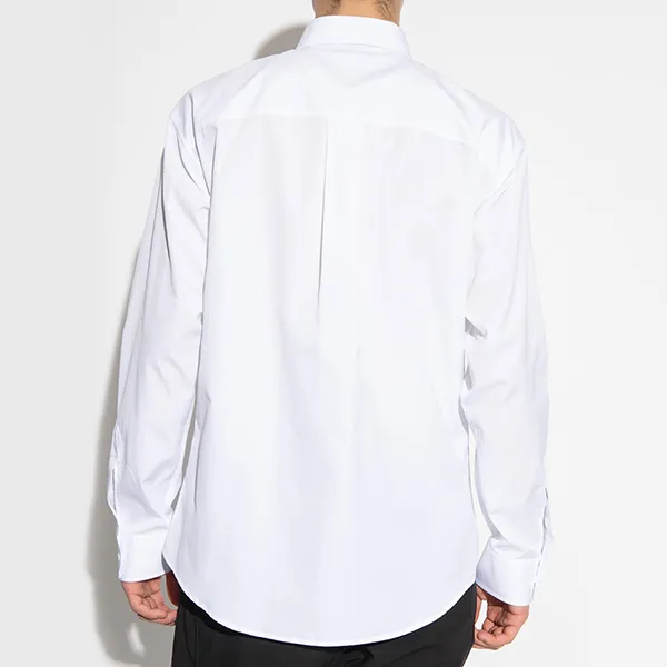 Áo Sơ Mi Nam Dsquared2 White With Logo ICON Printed S79DL0026 S36275 100 Màu Trắng