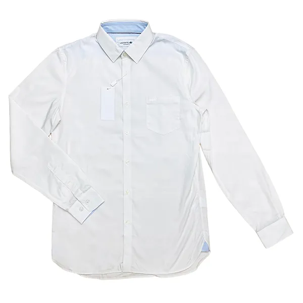 Áo Sơ Mi Nam Lacoste Men's Long Sleeve Regular CH9964 179 Màu Trắng Size 38