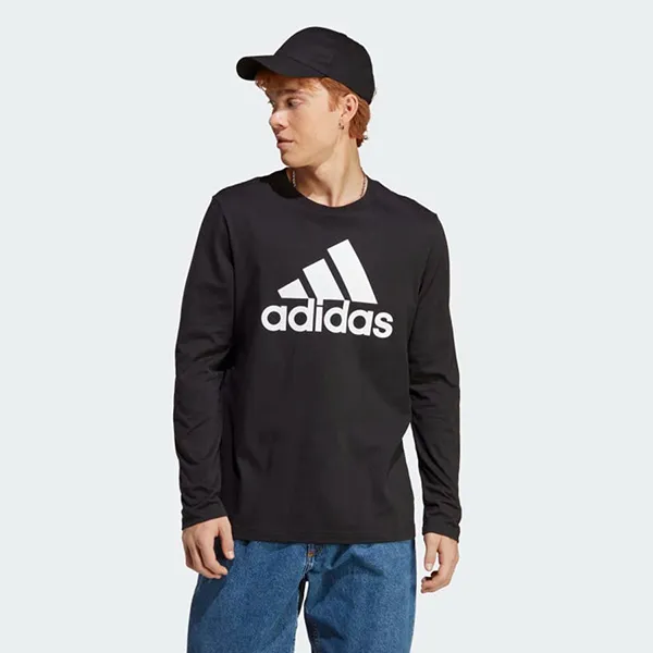 Áo Thun Nam Adidas Essentials Long Sleeve Tshirt IC9308 Màu Đen Size L