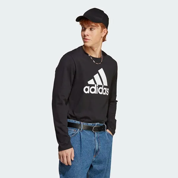 Áo Thun Nam Adidas Essentials Long Sleeve Tshirt IC9308 Màu Đen Size L