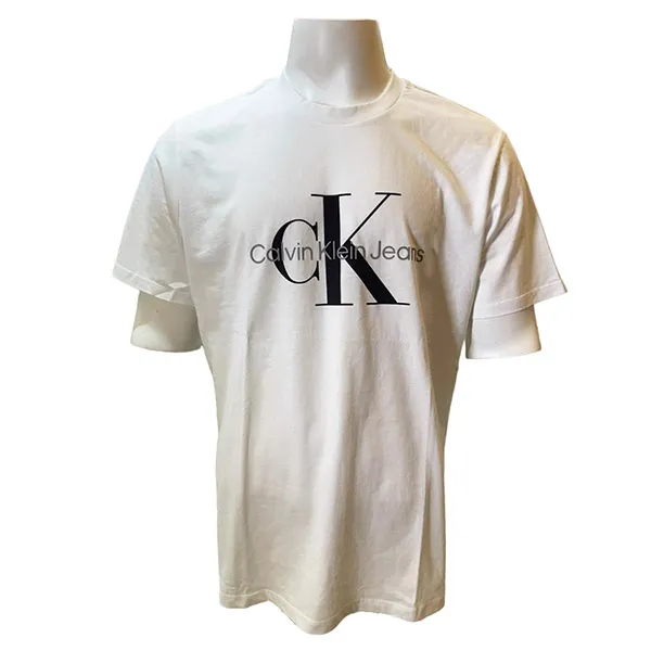 Áo Thun Nam Calvin Klein CK SP40581758 Tshirt Màu Trắng Size L - Thời trang - Vua Hàng Hiệu