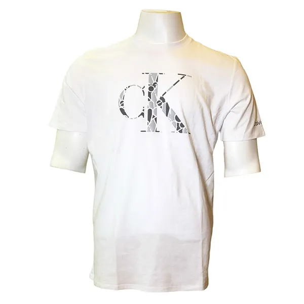 Áo Thun Nam Calvin Klein CK SP40586701 - GC05 Tshirt Màu Trắng Size M - Thời trang - Vua Hàng Hiệu