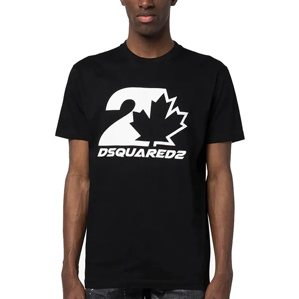 Áo Thun Nam Dsquared2 Fashionable Short Sleeved Round Neck Men's Tshirt S74GD1157 Màu Đen Size S - Thời trang - Vua Hàng Hiệu