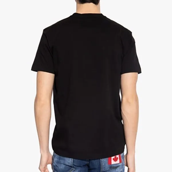 Áo Thun Nam Dsquared2 Printed Short Sleeved Round Neck Men's Tshirt S74GD1160 Màu Đen - Thời trang - Vua Hàng Hiệu