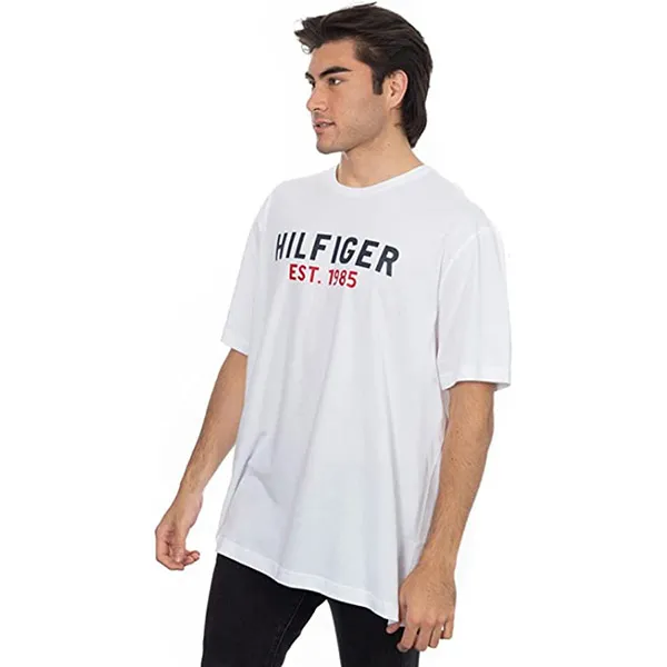 Áo Thun Nam Tommy Hilfiger 09F4096100 - GD04 Tshirt Màu Trắng Size M - Thời trang - Vua Hàng Hiệu