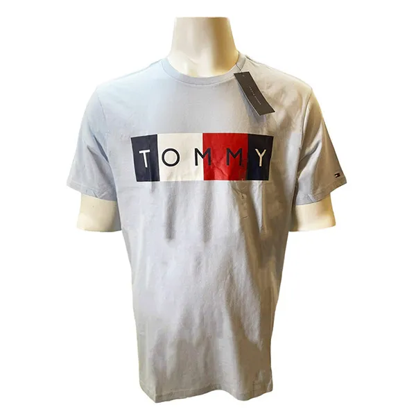 Áo Thun Nam Tommy Hilfiger 78J9250 450 Màu Xanh Nhạt Size L - Thời trang - Vua Hàng Hiệu