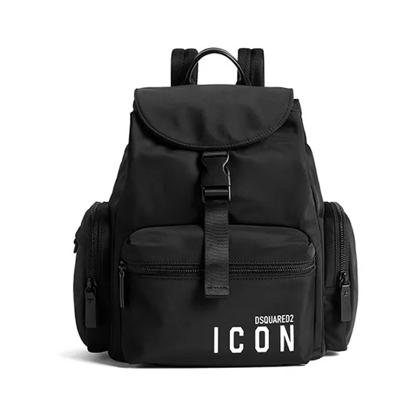 Balo Nữ Dsquared2 Icon Nylon Backpack BPW003011703199M436 Màu Đen