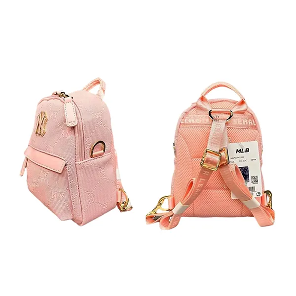 Balo Trẻ Em MLB Kids Backpack New York Yankees 7ABKMD64N-50PKM Màu Hồng Nhạt