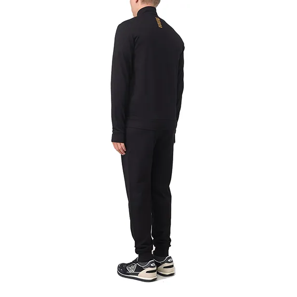 Bộ Quần Áo Nỉ Nam Emporio Armani EA7 8NPV51PJ05Z Tag Chữ Vàng Màu Đen
