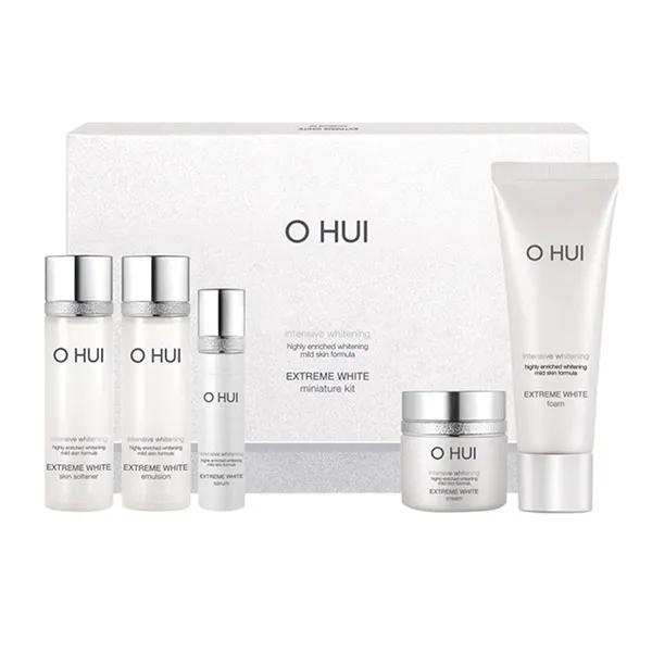 Bộ Sản Phẩm Dưỡng Trắng Da Ohui Extreme White Miniature Kit 5 Sản Phẩm