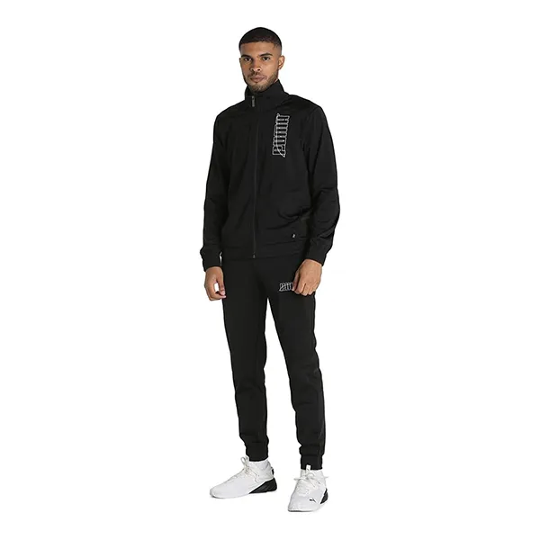 Bộ Thể Thao Nam Puma Graphic Men's Tracksuit 585325_01 Màu Đen Size S