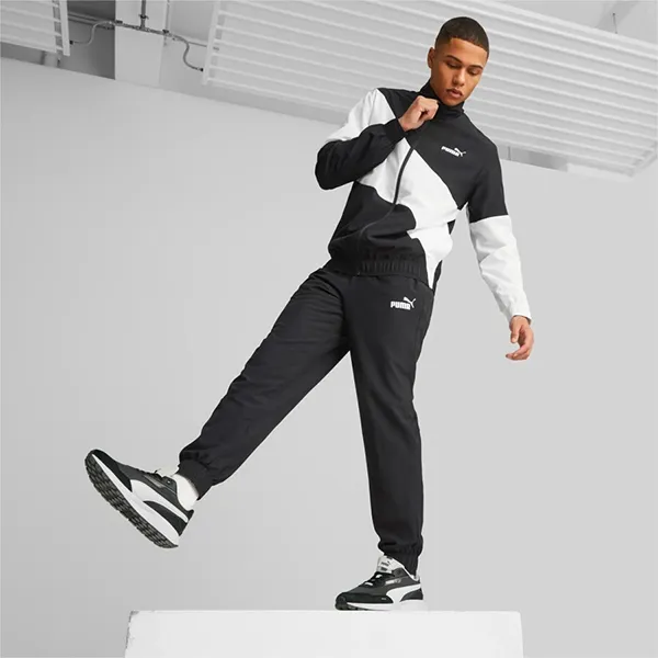Bộ Thể Thao Nam Puma Power Woven Tracksuit Cl 673309-01S001L Black Men's Tracksuit Set Màu Đen Trắng Size M - Thời trang - Vua Hàng Hiệu