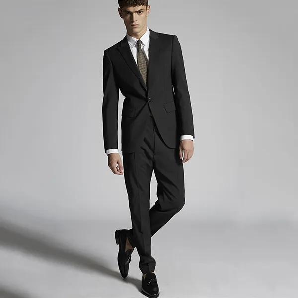 Bộ Vest Nam Dsquared2 Men's Micro Stripe Wool Berlin Suit S74FT0430 Màu Đen Size 48 - Thời trang - Vua Hàng Hiệu