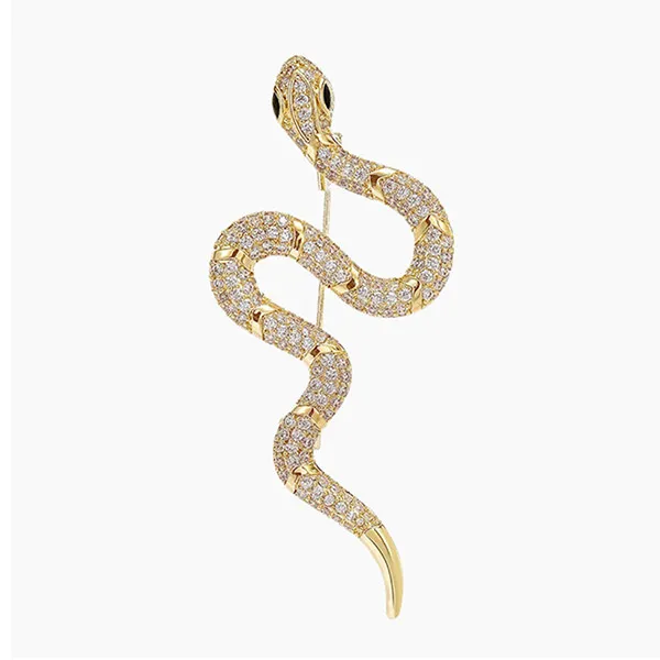 Cài Áo Nữ Meri Yellow Snake BR643 Màu Vàng