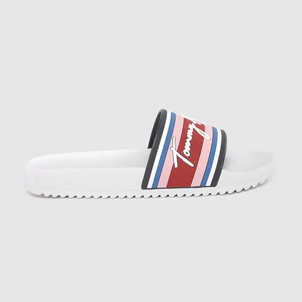 Dép Nam Tommy Hilfiger DARK RED SY Màu Trắng Size 44.5