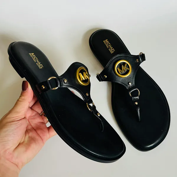 Dép Nữ Michael Kors MK Conway Sandal Màu Đen Size 7