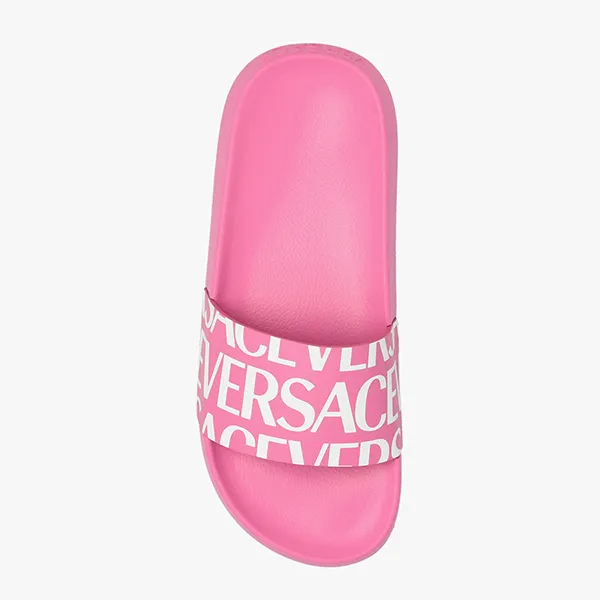 Dép Nữ Versace Pink Slides With Logo 1009459 1A05389-5P100 Màu Hồng Size 36