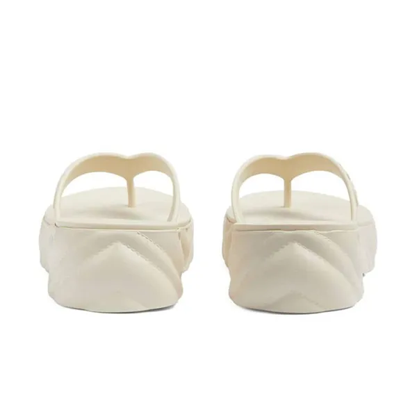 Dép Xỏ Ngón Nữ Gucci Tarifa Rubber Platform Flip Flops Màu Trắng Kem Size 35 - Dép - Vua Hàng Hiệu