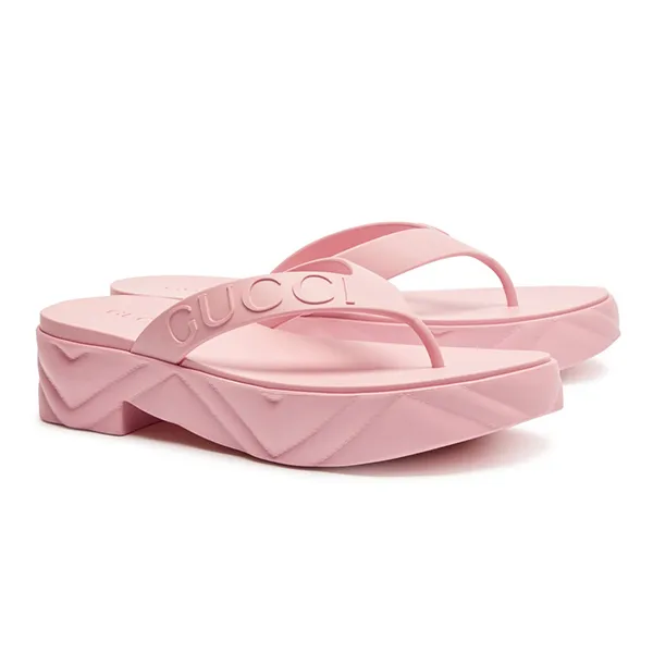Dép Xỏ Ngón Nữ Gucci Women's Thong Platform Sandal Màu Hồng Size 36 - Dép - Vua Hàng Hiệu